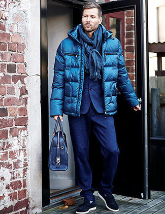 Blaue Aktentasche kombinieren – 18 Herren Outfits kühl Wetter