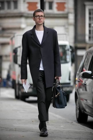 Blaue Aktentasche kombinieren – 18 Herren Outfits kühl Wetter