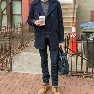 Blaue Aktentasche kombinieren – 18 Herren Outfits kühl Wetter