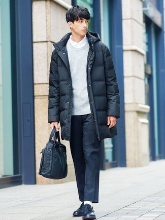 Blaue Aktentasche kombinieren – 18 Herren Outfits kühl Wetter