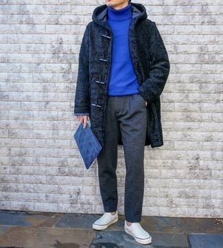 Blaue Segeltuch Clutch Handtasche kombinieren – 39 Herren Outfits