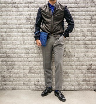 Blaue Segeltuch Clutch Handtasche kombinieren – 39 Herren Outfits