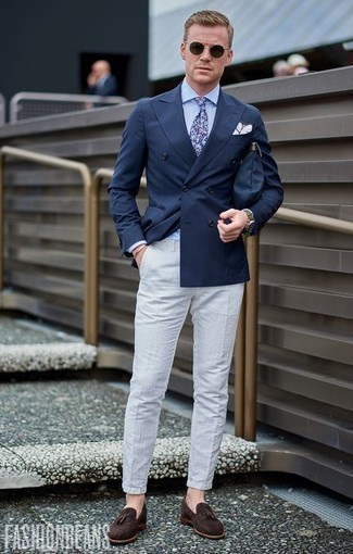 Blaue Segeltuch Clutch Handtasche kombinieren – 39 Herren Outfits