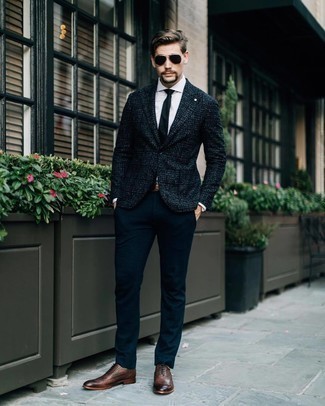 Blaue Jacke mit Vichy-Muster kombinieren – 35 Herren Outfits