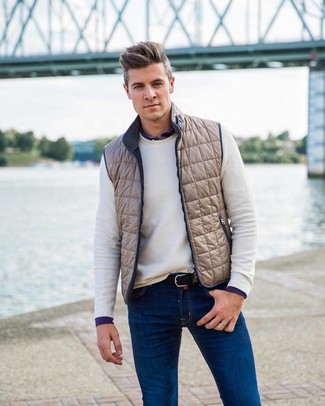 Welche ärmellose Jacken mit blauer Jeans zu tragen – 290 Herren Outfits