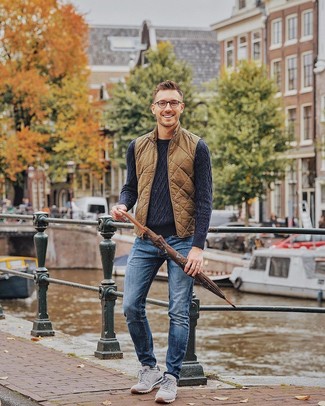 Welche ärmellose Jacken mit blauer Jeans zu tragen – 290 Herren Outfits