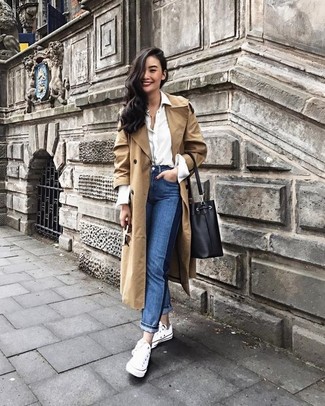 Welche niedrige Sneakers mit blauer Jeans zu tragen – 258 Damen Outfits