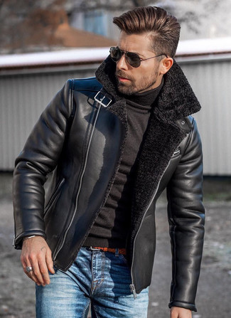 Welche Rollkragenpullover mit blauer Jeans zu tragen – 882+ Herren Outfits