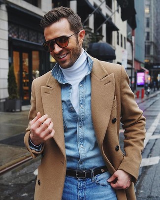 Welche Rollkragenpullover mit blauer Jeans zu tragen – 882+ Herren Outfits