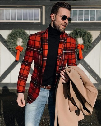 Welche Rollkragenpullover mit blauer Jeans zu tragen – 882+ Herren Outfits