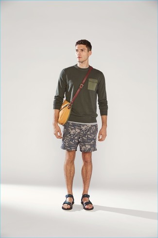 Blaue Ledersandalen kombinieren – 26 Herren Outfits