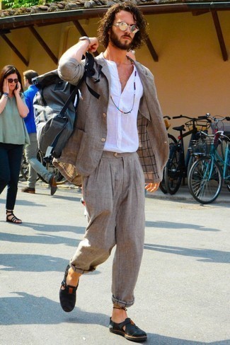 Blaue Ledersandalen kombinieren – 26 Herren Outfits
