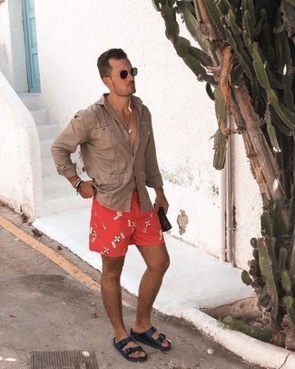 Blaue Ledersandalen kombinieren – 26 Herren Outfits
