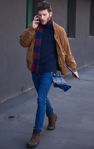 Blauen Bandana mit Paisley-Muster kombinieren – 36 Herren Outfits
