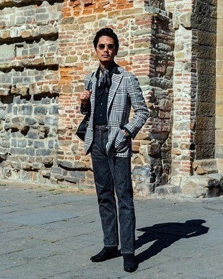 Blauen Bandana mit Paisley-Muster kombinieren – 36 Herren Outfits