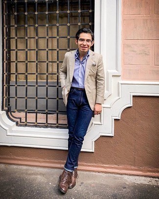 Blauen Bandana mit Paisley-Muster kombinieren – 36 Herren Outfits