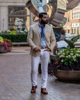 Blauen Bandana mit Paisley-Muster kombinieren – 36 Herren Outfits