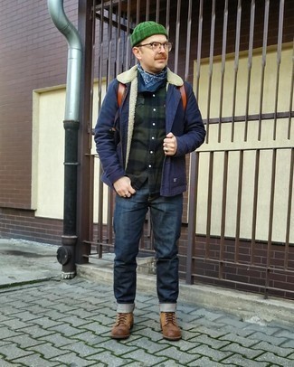 Blauen Bandana mit Paisley-Muster kombinieren – 36 Herren Outfits
