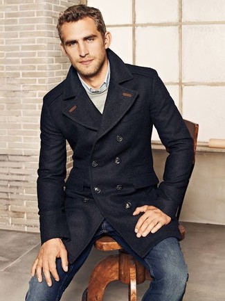 Blaue Hose kombinieren – 2000+ Herren Outfits kühl Wetter