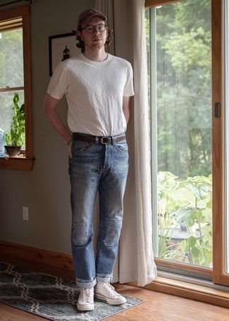 Blaue Jeans mit Flicken kombinieren – 3 Lässige Sommer Herren Outfits