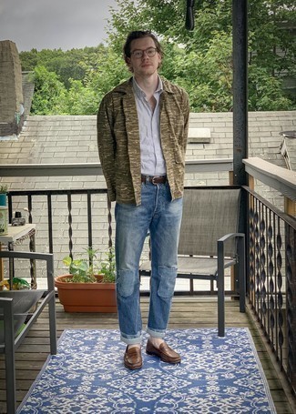 Blaue Hose mit Flicken kombinieren – 39 Herren Outfits warm Wetter