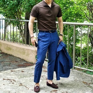 Blauen Anzug mit Schottenmuster kombinieren – 123 Herren Outfits