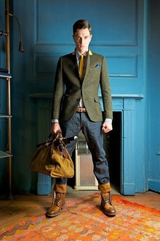 Blaues Einstecktuch kombinieren – 1712+ Herren Outfits