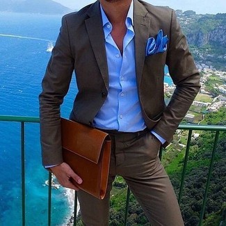 Blaues Einstecktuch kombinieren – 1712+ Herren Outfits