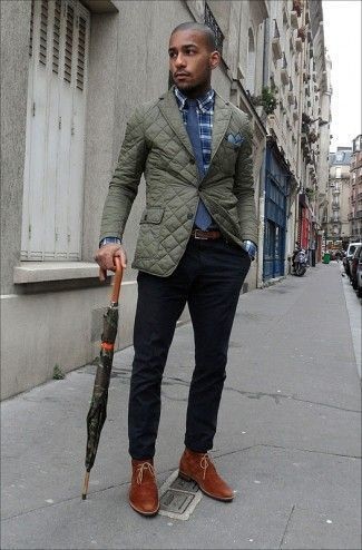 Blaues Einstecktuch kombinieren – 1712+ Herren Outfits