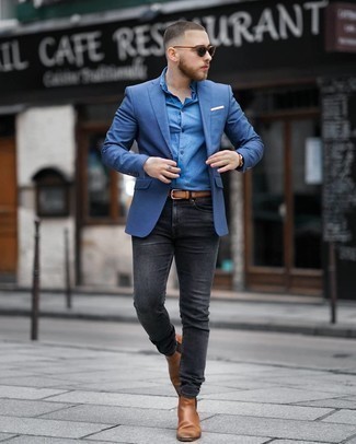 Blaues Kurzarmhemd kombinieren – 1057+ Herren Outfits