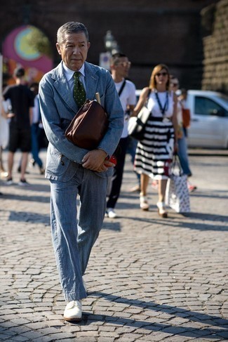 50 Jährige: Blauen Anzug kombinieren – 206 Herren Outfits