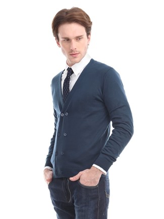 Blauen Pullover kombinieren – 1419+ Frühling Herren Outfits