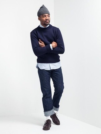 Blauen Pullover kombinieren – 1419+ Frühling Herren Outfits