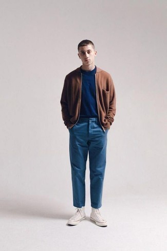 Blauen Pullover kombinieren – 1419+ Frühling Herren Outfits