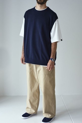 Blauen Pullover kombinieren – 1419+ Frühling Herren Outfits