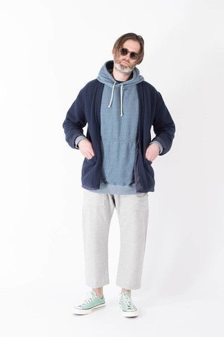Blauen Pullover kombinieren – 1419+ Frühling Herren Outfits