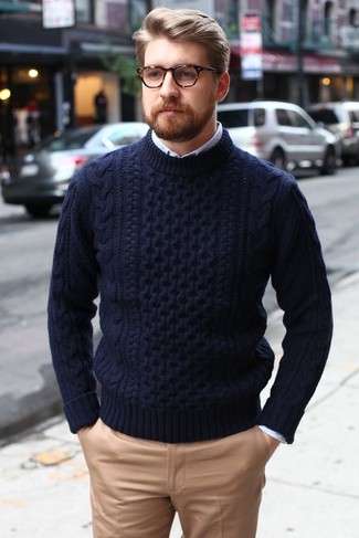 Blauen Pullover kombinieren – 1419+ Frühling Herren Outfits