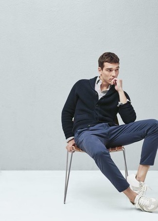 Blauen Pullover kombinieren – 1419+ Frühling Herren Outfits