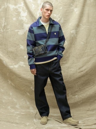 Blauen Pullover kombinieren – 1419+ Frühling Herren Outfits