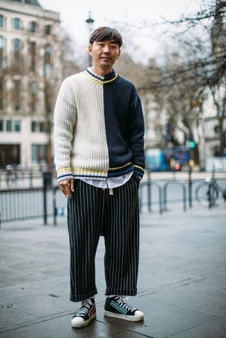 Blauen Pullover kombinieren – 1419+ Frühling Herren Outfits