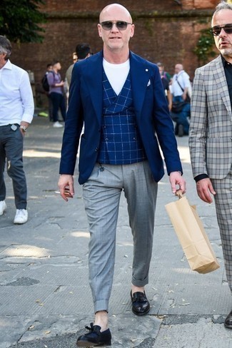 Welche Slipper mit blauer Weste zu tragen – 116 Herren Outfits