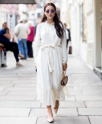 weiße Seide Bluse von Dolce & Gabbana