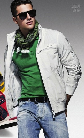 grünes Polohemd von Calvin Klein
