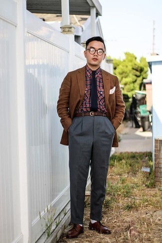 Welche Derby Schuhe mit braunen Sakkos zu tragen – 206 Herren Outfits