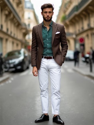 Welche Derby Schuhe mit braunen Sakkos zu tragen – 206 Herren Outfits