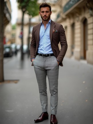 Welche Derby Schuhe mit braunen Sakkos zu tragen – 206 Herren Outfits