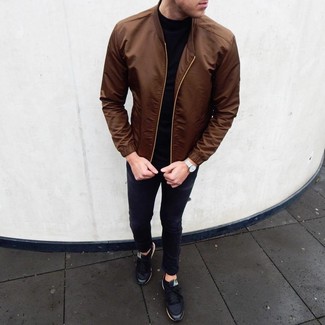 Braune Bomberjacke kombinieren – 628+ Herren Outfits
