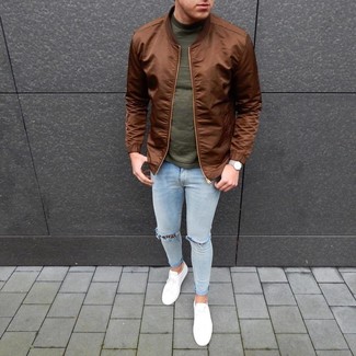 Braune Bomberjacke kombinieren – 628+ Herren Outfits
