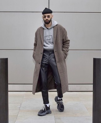 Braunen Mantel mit Karomuster kombinieren – 29 Herren Outfits