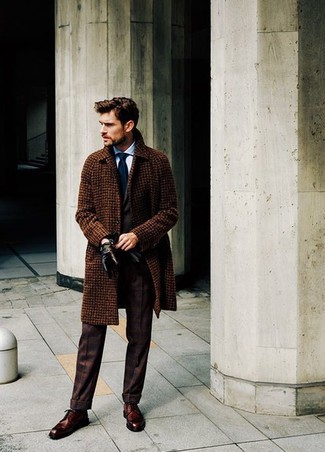 Braunen Mantel mit Karomuster kombinieren – 29 Herren Outfits